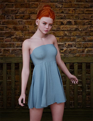 MGAB dForce Tank Dress for Genesis 9 and 8 Female