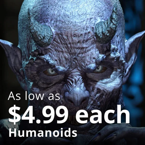 As low as $4.99 each - Humanoids