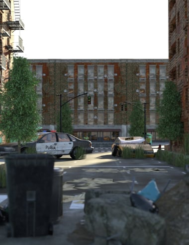 AP Post-Apocalyptic City Buildings Prop Set