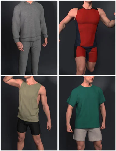 8-in-1 Masculine Gym Wear Wardrobe for Genesis 9