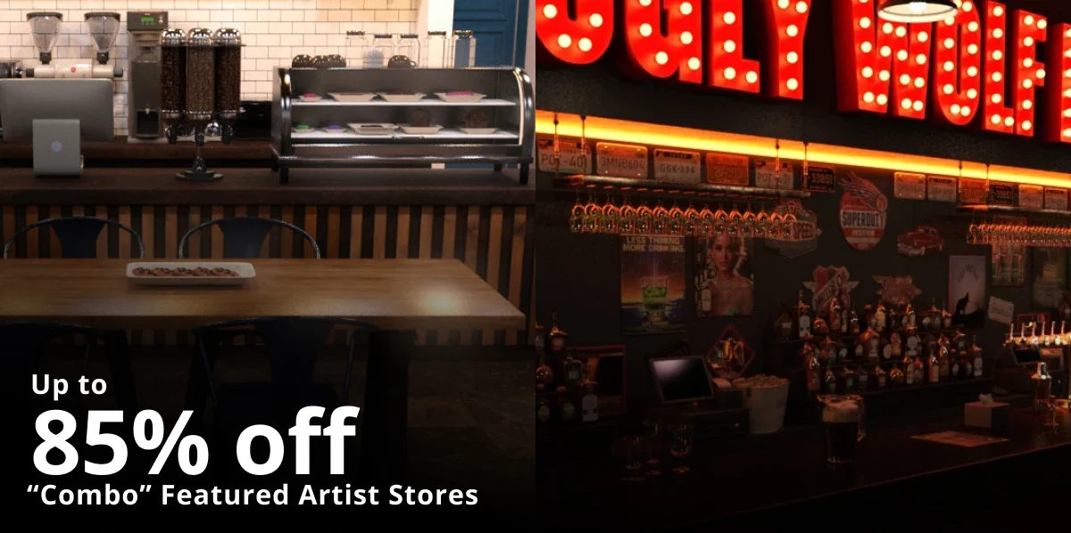 Up to 85% off featured artist items