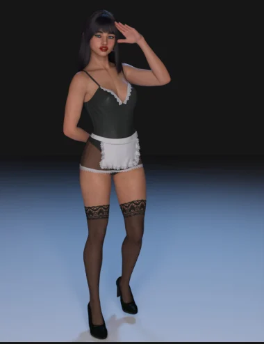 FG Sexy Maid Outfit for Genesis 9