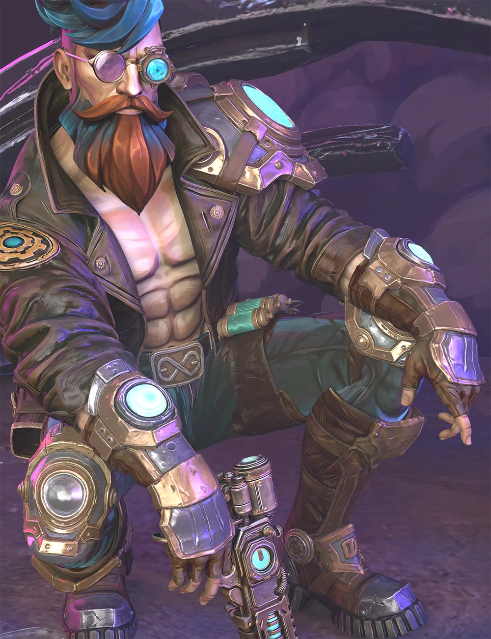 Steampunk Operator HD Stylized Clothes for Genesis 9