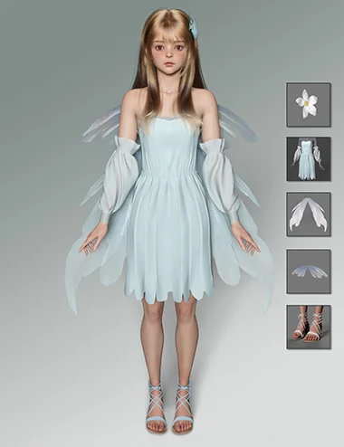 dForce Elf Style Dress for Genesis 9 Feminine