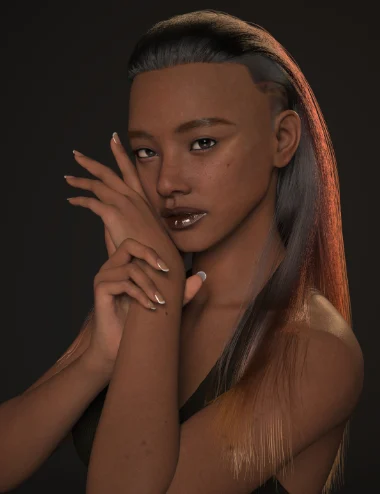 dForce AO Lowell Hair for Genesis 9