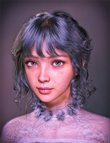 dForce Strand-Based FE Everyday Updo Hair for Genesis 9,8 and 8.1