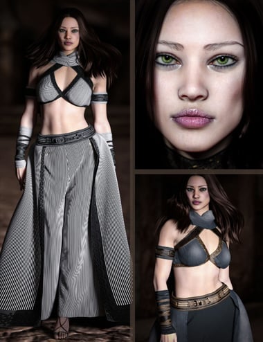 CB Giselle HD Character, dForce Clothing Set and Texture Expansion Bundle