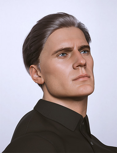 AK Feathered Hair for Genesis 9
