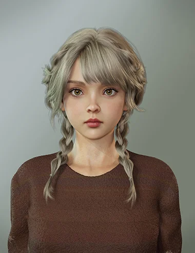 Cute Adorable Hair for Genesis 9