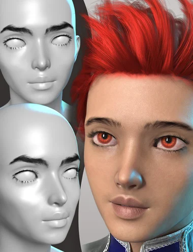 Face Off Anime for Genesis 9 Masculine