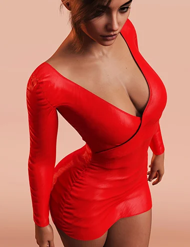 M8 Lady in Red Dress for Genesis 9