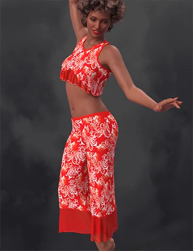 SIC Teddi a dForce Capris Set for Genesis 9
