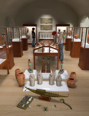 Museum Cabinets and Artifacts