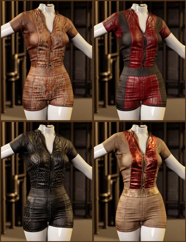 Fantasy Textures Addon for Action Leather Jumpsuit