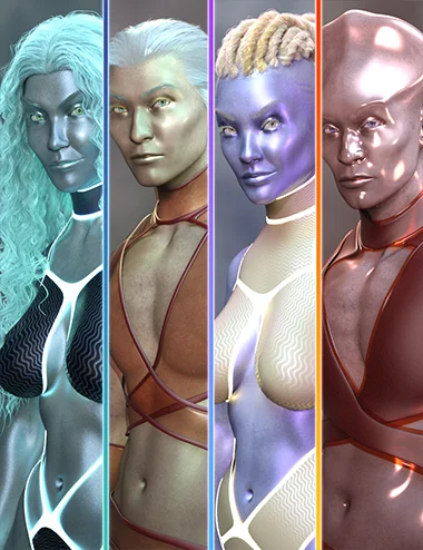 AB Simple Artificial Skins and Shaders for Genesis 9