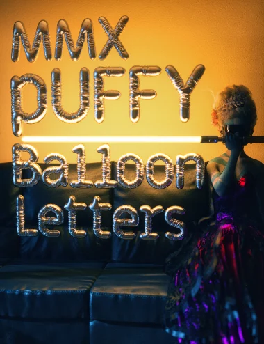 MMX Puffy Balloon Letters