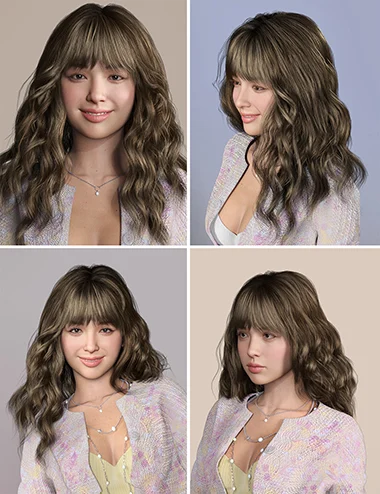dForce Dynamic Curly Hair for Genesis 9