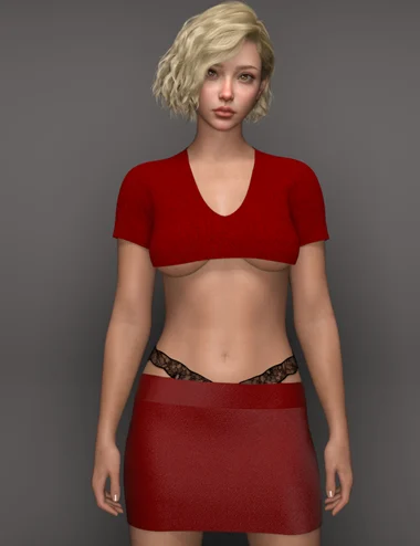 dForce EG Sexy Outfit for Genesis 9