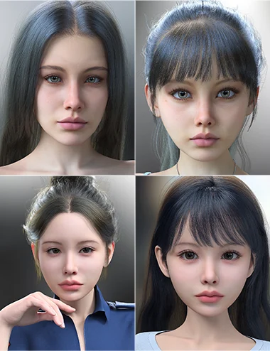 Vo Sage and Young, and Vo Liv and Young HD for Genesis 9 Character Bundle
