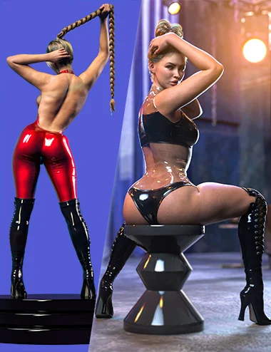 Z Glute Works Shapes and Poses Mega Set for Genesis 9 and 8 Female