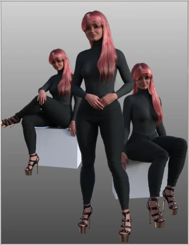 FG Modern Gothic Poses for Genesis 9 Feminine