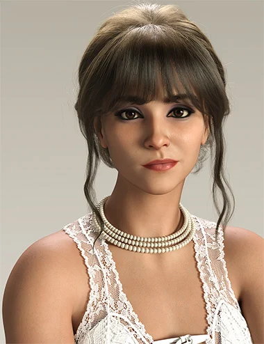 Basic dForce Pearl Necklaces for Genesis 9