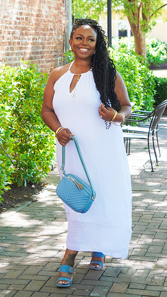 Person wearing white dress