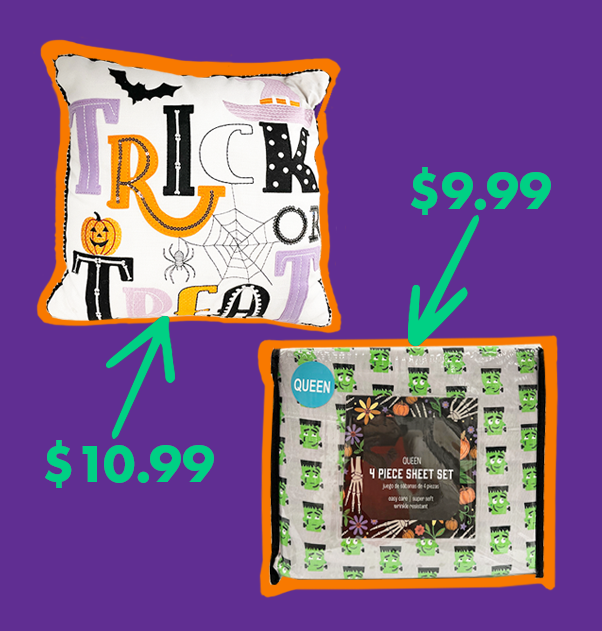 Halloween bedding for under $11