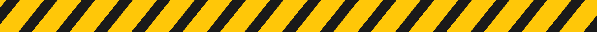 Yellow and black caution tape line