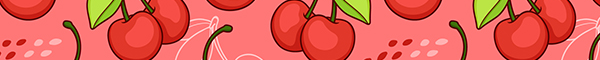 Cherry themed banner