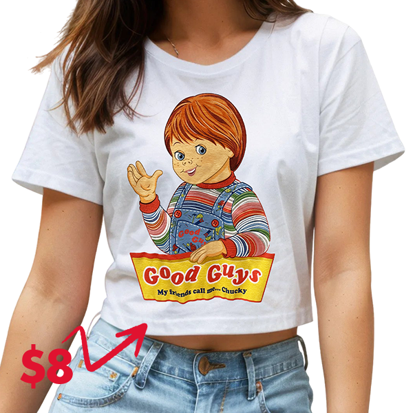 $8 white Chucky T-shirt