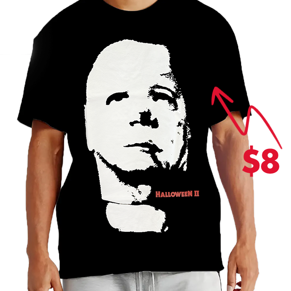 $8 black Halloween 2 T-shirt