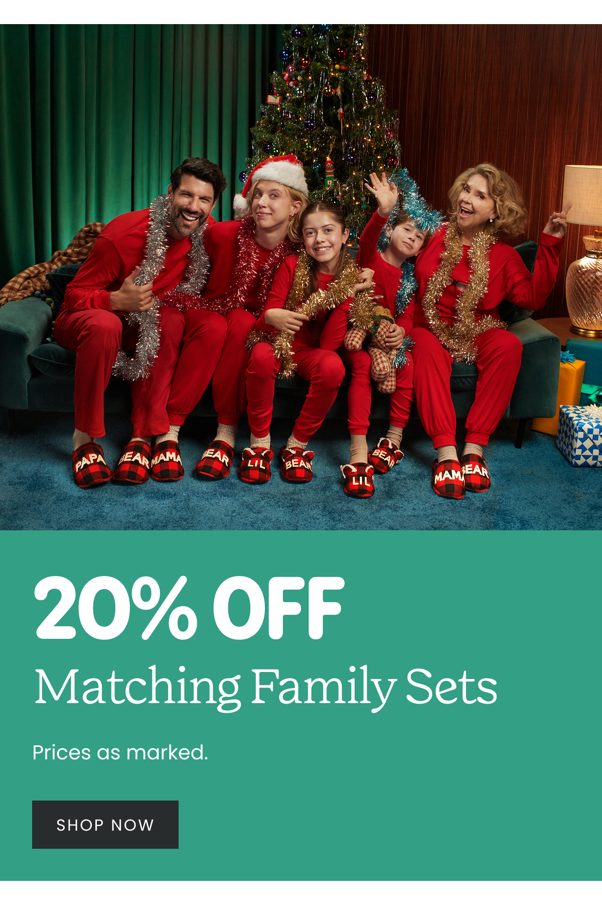 20% off Matching Family Sets