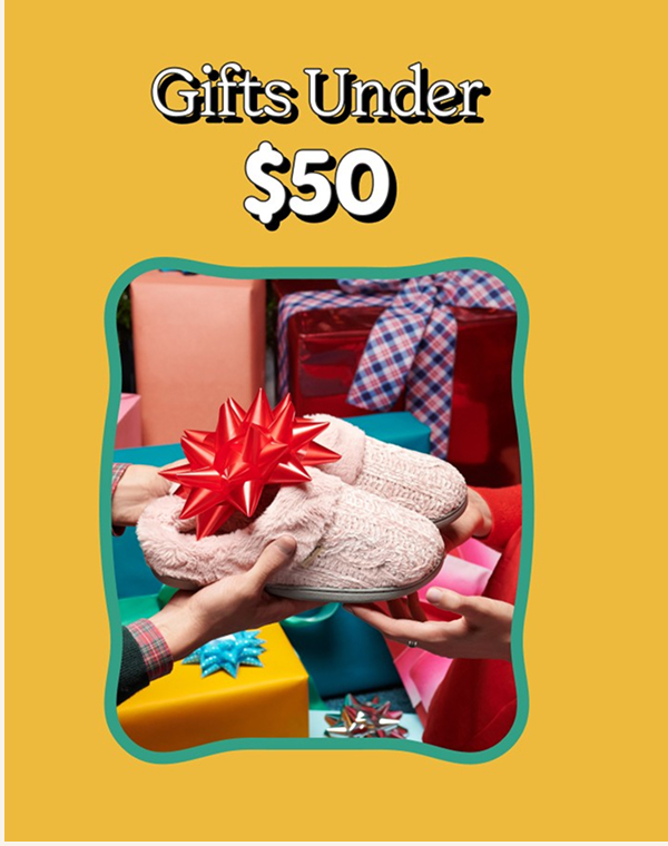 Gifts Under $50 >