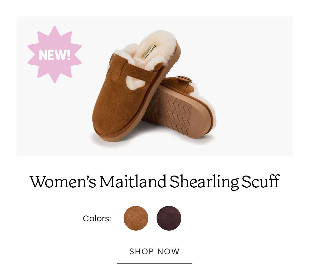 Maitland Shearling Scuff >