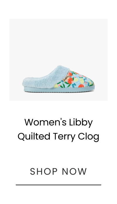 Libby Quilted Terry Clog >