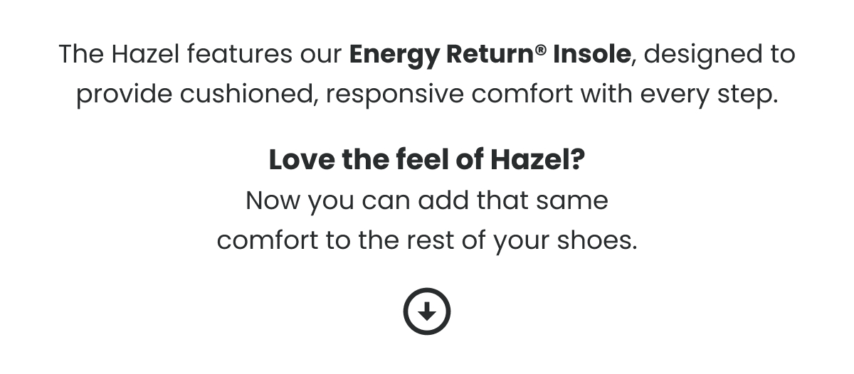 The Haddy Features Our Energy Return Insole >