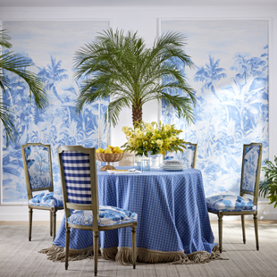 10% OFF BLUE & WHITE FABRICS