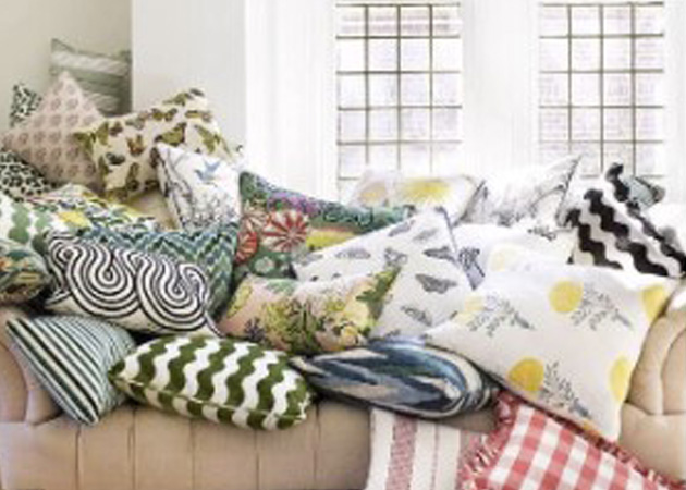 PILLOWS ENLIVEN A ROOM