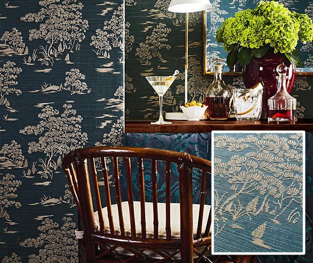 2 Scala embroidered wallpaper