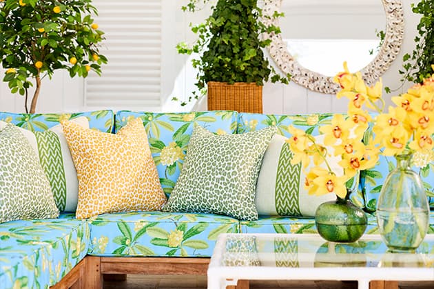 1 Fabric, pillows