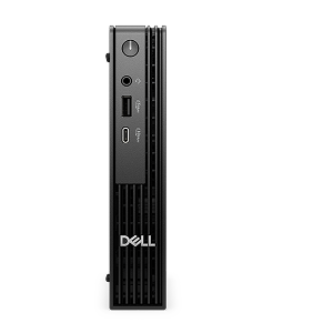 A Dell desktop computer on a dark gray background.