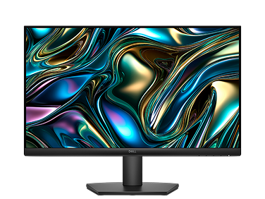 A Dell monitor on a dark gray background.