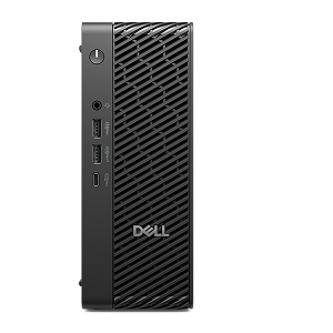 A Dell desktop computer on a dark gray background.