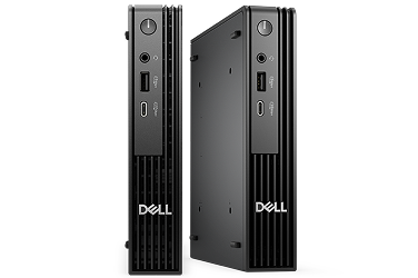 Two Dell Pro Micro Desktop computers.
