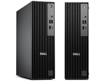 Two Dell Pro Slim Desktop computers.