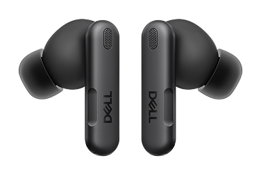 A pair of Dell Pro Plus ANC Earbuds.