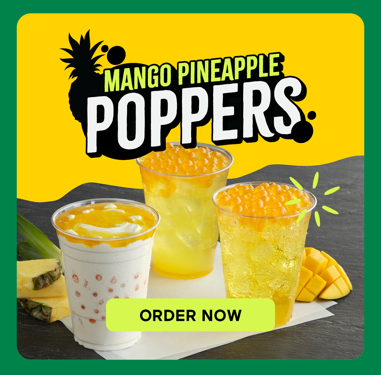MANGO PINEAPPLE POPPERS