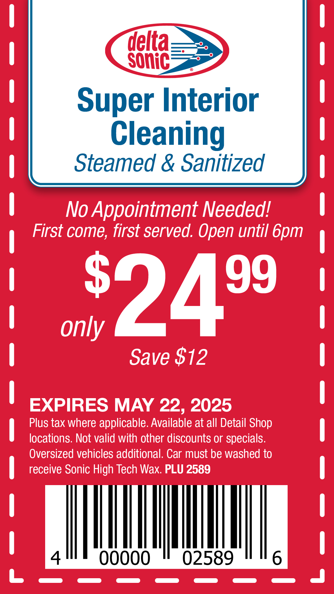 super interior cleaning only $24.99 plu 2589