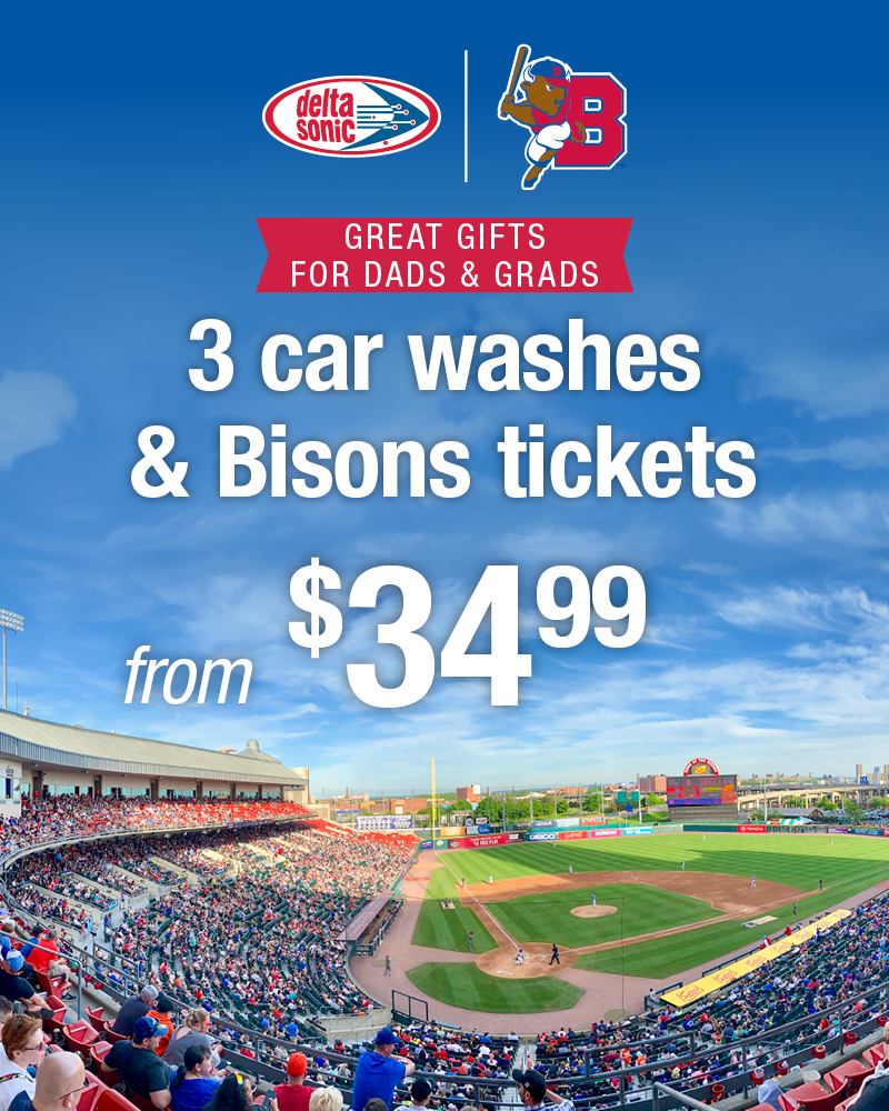 3 car washes and bisons tickets from 34.99
